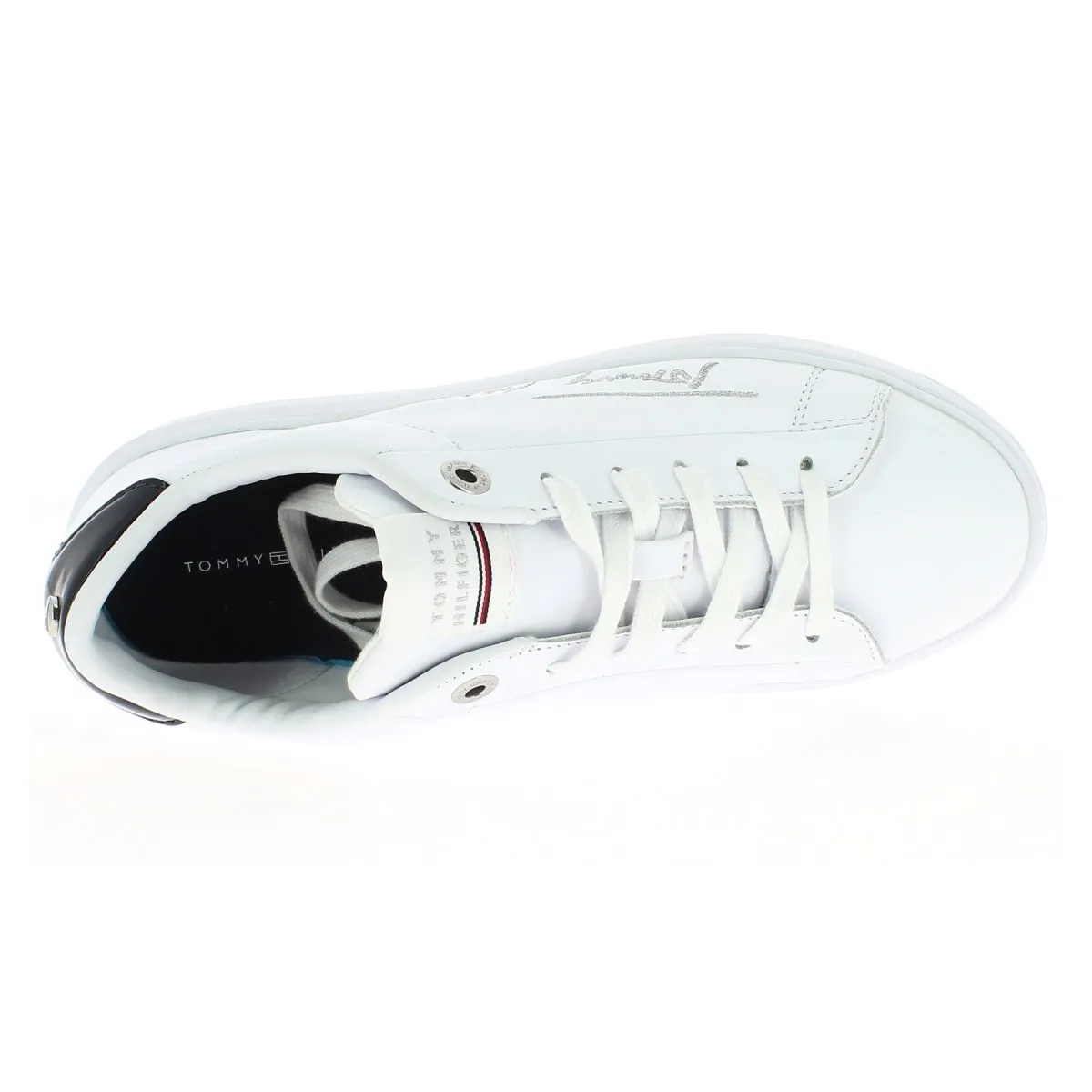 BASKET FEMME TOMMY SIGNATURE-MATIERE NOBLE-produit authentique