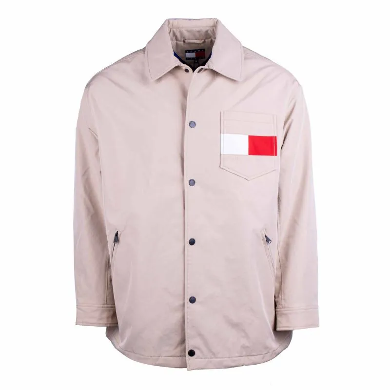 Blouson beige logo poitrine Homme TOMMY HILFIGER à prix dégriffé ! | 