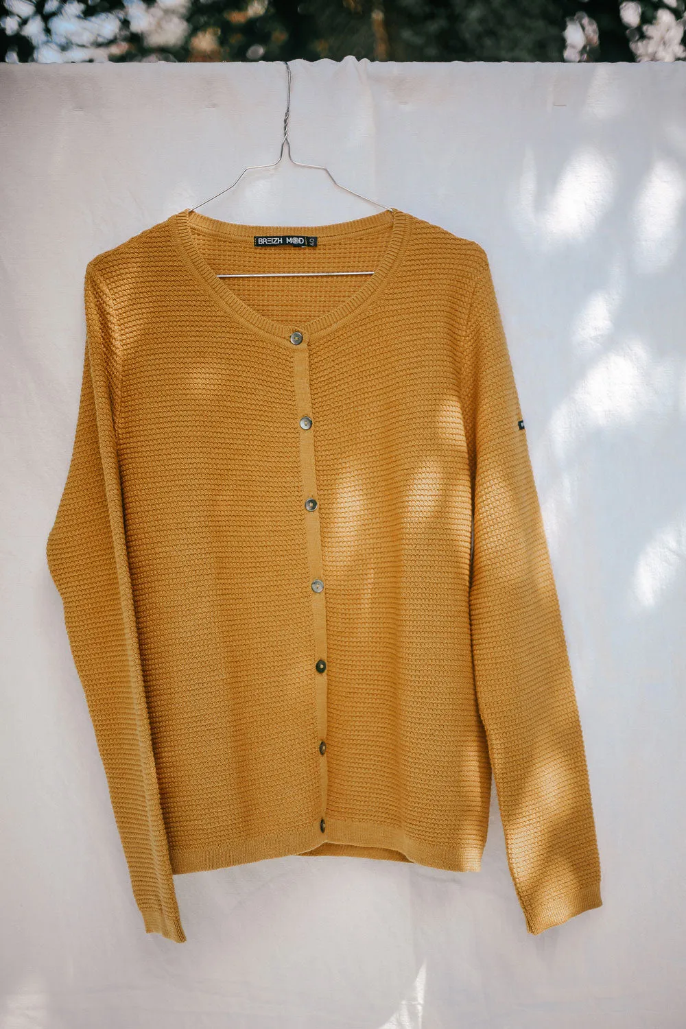 Cardigan femme Langoz curry
