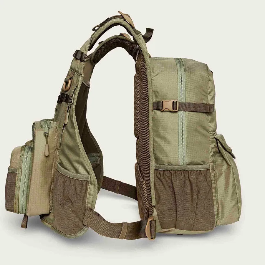 Filson Vest de Pêche Guide Vintage Olive