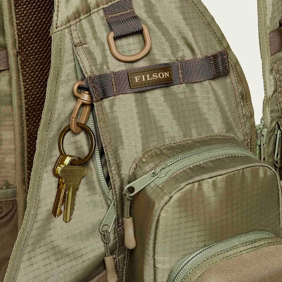 Filson Vest de Pêche Guide Vintage Olive