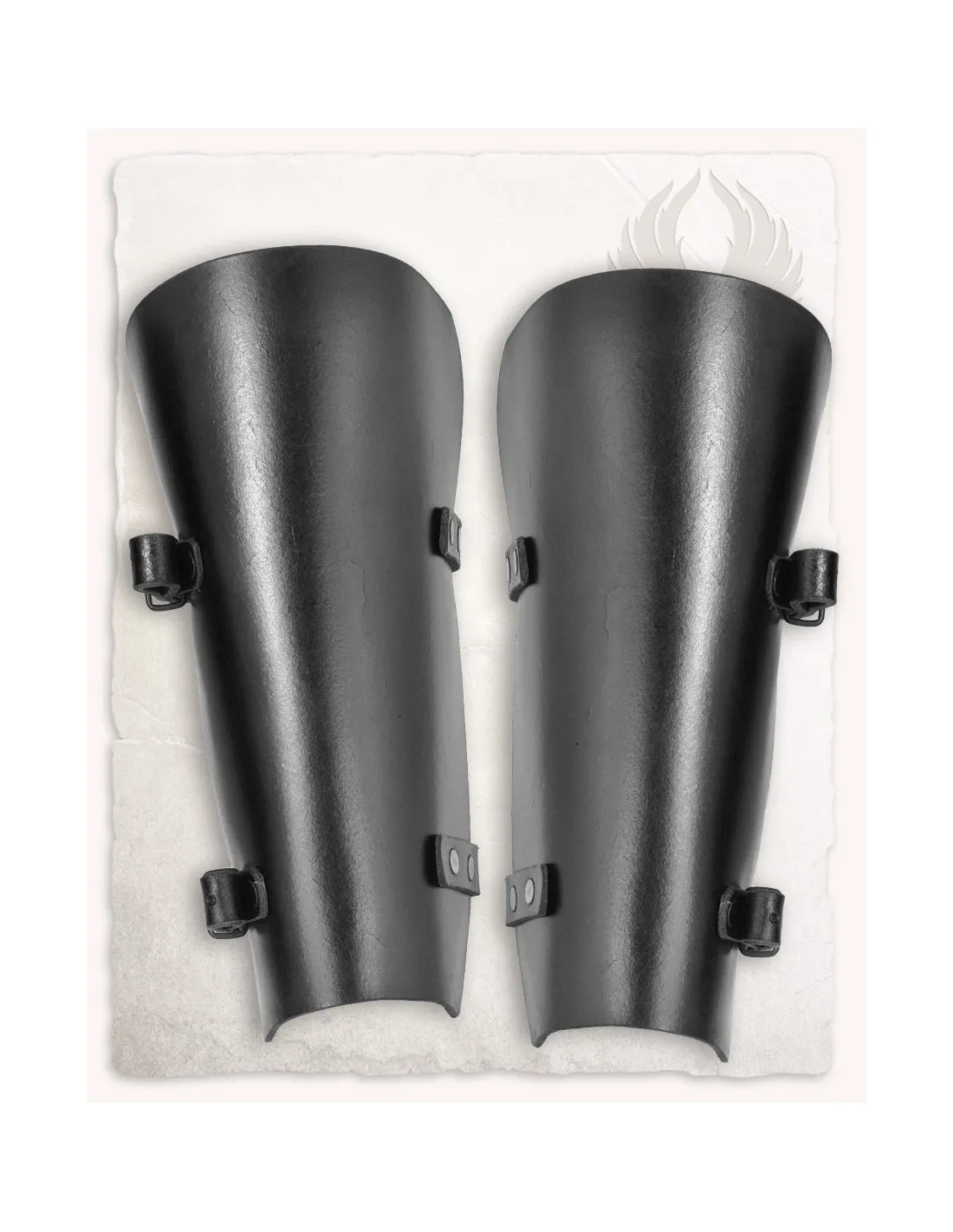 Grèves médiévales pour enfants modèle Félix, couleur noire ⚔️ Boutique Épées