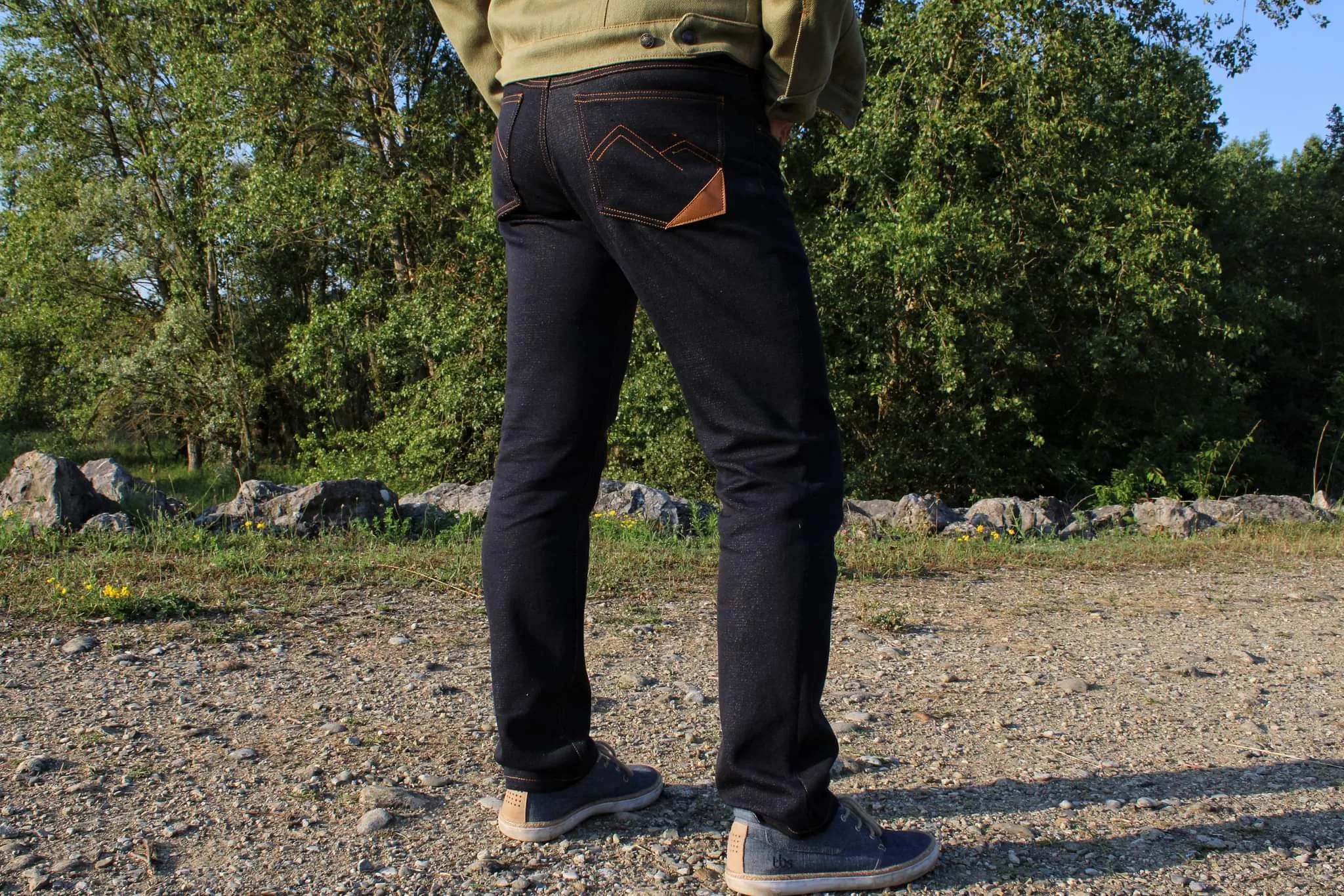 Jean français Homme Bleu De Phil à Pat français