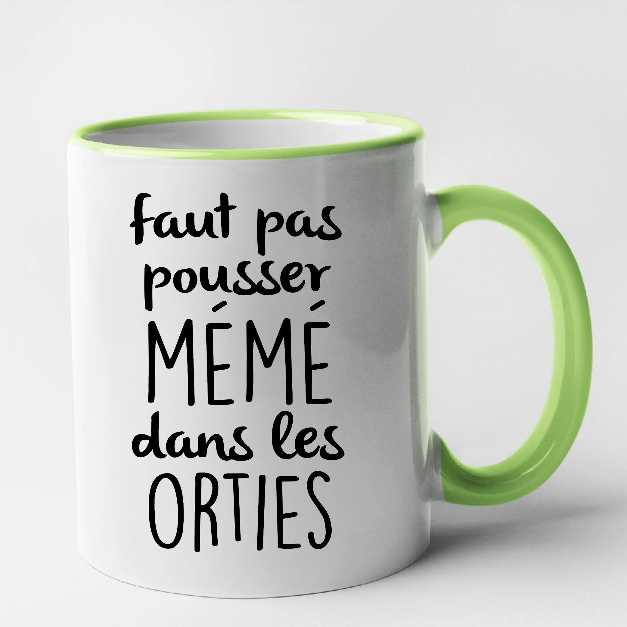 Mug Faut pas pousser mémé dans les orties