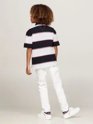 Polo de rugby Global Stripe | Bleu | Tommy Hilfiger