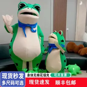 Poupée grenouille de célébrité sur internet – poupée gonflable crapaud de dessin animé pour enfants et adultes