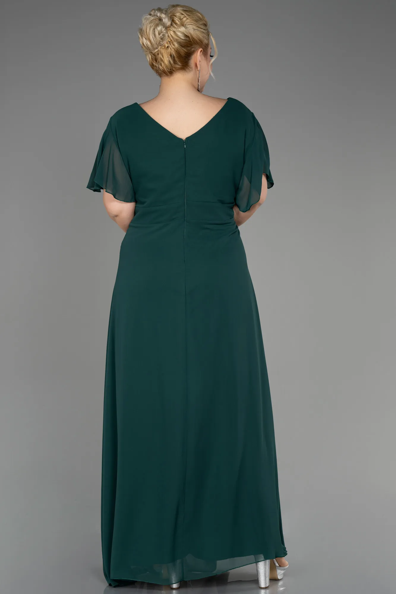 Robe De Soirée Grande Taille Mousseline Longue ABU2308