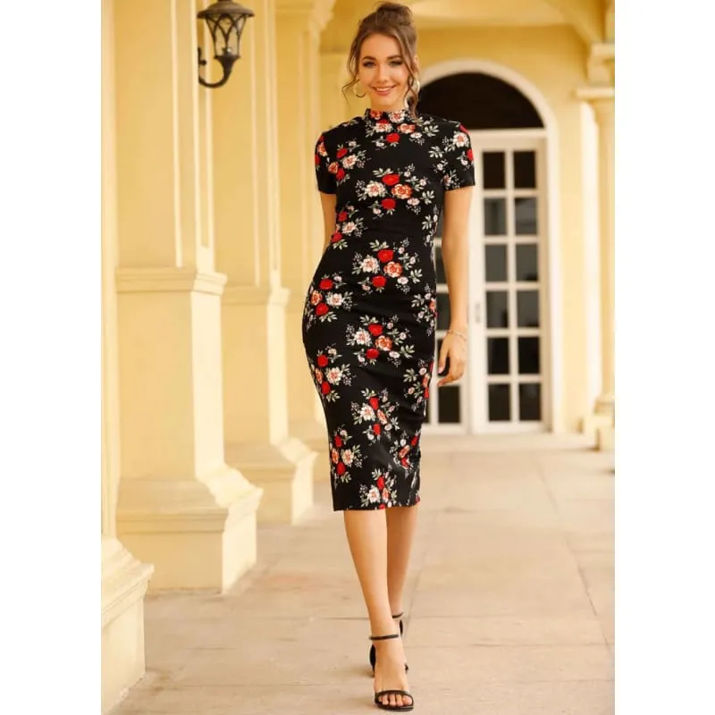 Robe longue fleur chic femme