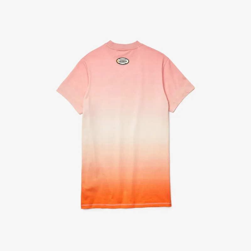 Robe t-shirt Lacoste L!VE Summer Pack en coton dégradé
