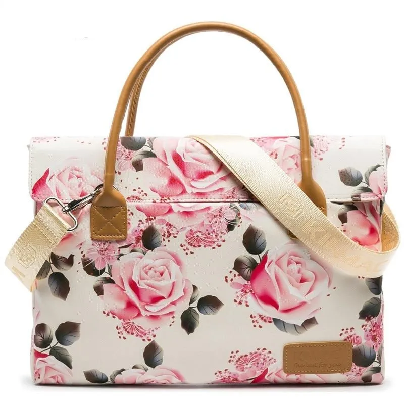 Sac à main Ordinateur Femme élégant - Fleurs