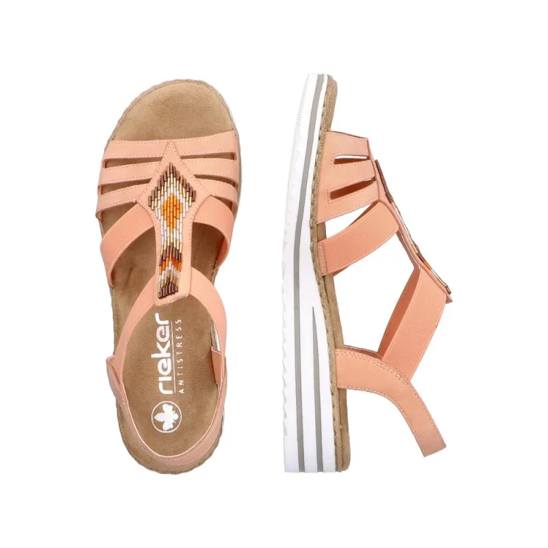 Sandale V0651-38 Rieker orange