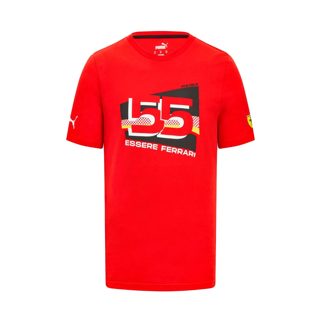T-shirt FERRARI F1 Puma Driver Carlos Sainz Rouge pour homme