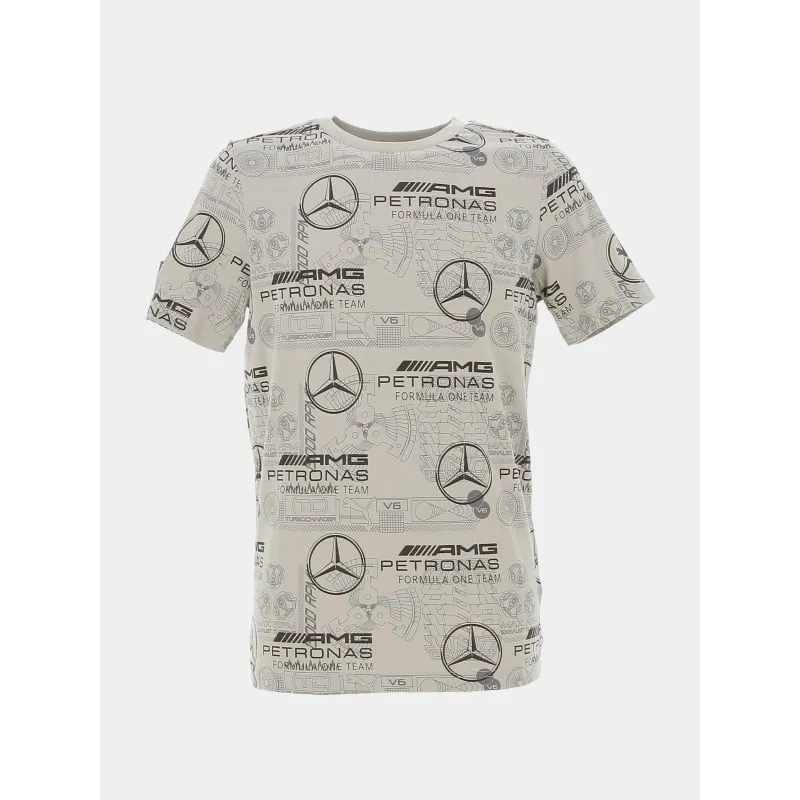 T-shirt imprimé amg petronas formule 1 beige homme - Puma | wimod