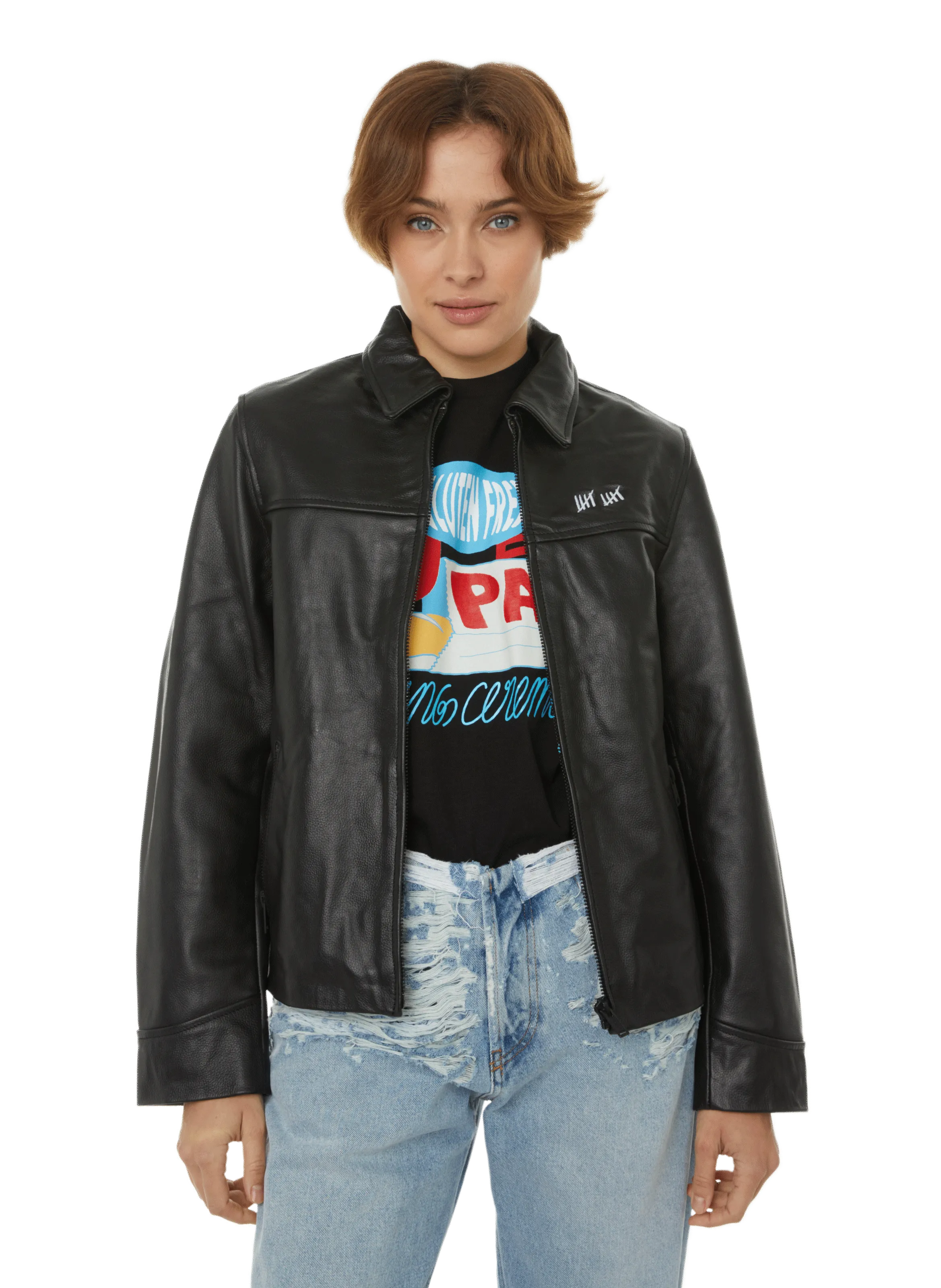 VESTE BRUNO EN CUIR - DEADWOOD pour FEMME | Printemps