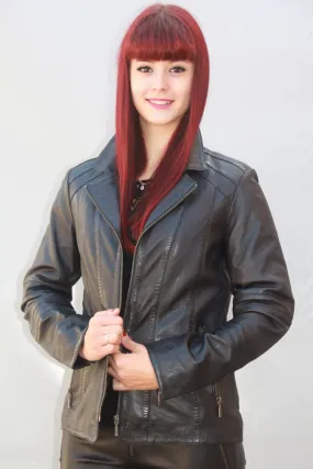 Veste cuir femme : sabrina.n