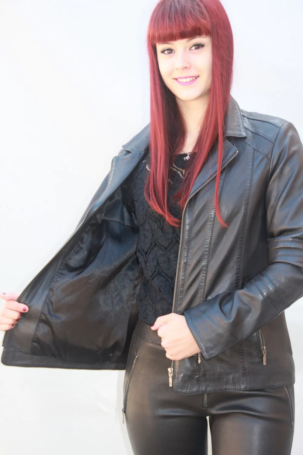 Veste cuir femme : sabrina.n