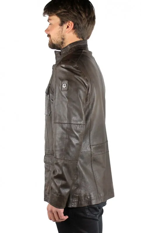 Veste Cuir Milestone Yagoro