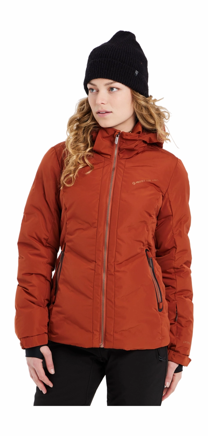 Veste de Ski Protest Femme Artssu Uluru Rust
