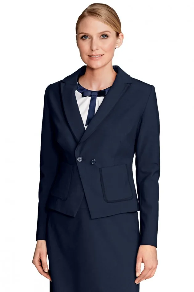 VESTE DOUBLEE FEMME NEROLI FIL A FIL MARINE